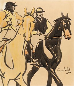 Two Gentleman Riders by Joseph Crawhall