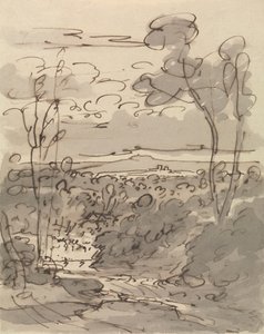 Trees and Hilly Landscape by Joseph Farington