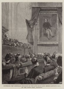 Unveiling the Memorial Portrait of the Late Right Honourable Henry Fawcett, MP, in the Town Hall, Hackney by Joseph Finnemore
