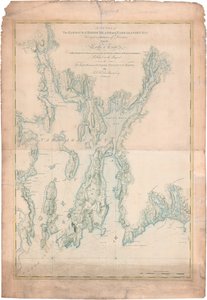 A Chart of the Harbour of Rhode Island and Narragansett Bay by Joseph Frederick Wallet DesBarres