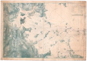 A Map of Nautical Remarks on Observations for the Chart of the Harbour of Boston by Joseph Frederick Wallet DesBarres