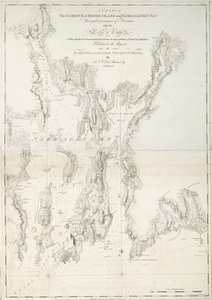A Chart of the Harbour of Rhode Island and Narraganset Bay by Joseph Frederick Wallet DesBarres