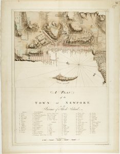 A plan of the town of Newport in the province of Rhode Island by Joseph Frederick Wallet DesBarres