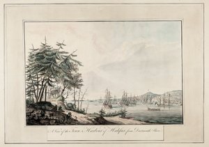A view of the town and harbour of Halifax, from Dartmouth shore, c.1777 by Joseph Frederick Wallet DesBarres