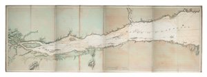 Chart of River of St. Lawrence, North America Atlantic Coast by Joseph Frederick Wallet DesBarres