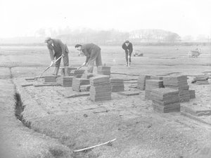 Turf Cutters Cutting, Lifting and Stacking Turf