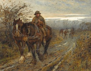 Weary Beasts Returning frae the Plough, 1894