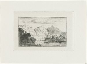 Mountain Landscape, Mountain Landscape on the Aar by Joseph Hartogensis