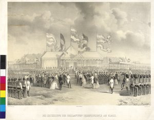 Issuance of the brilliant insignia of the Order at glacis by Joseph Heicke