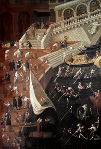 Regatta at the Ponte di Rialto in Venice (Detail)