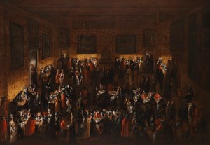 Masked Ball Il ridotto, Mid of 17th century