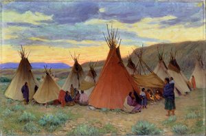 Evening on Crow Reservation, Montana