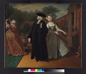 Pamela shows Mr Williams a hiding place for her letters, from 