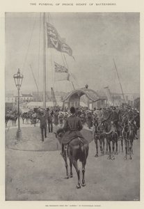 The Funeral of Prince Henry of Battenberg, the Procession from the Alberta to Whippingham Church by Joseph Holland Tringham