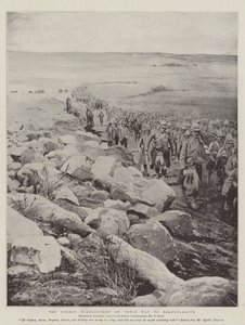 The Gordon Highlanders on Their Way to Elandslaagte by Joseph Holland Tringham