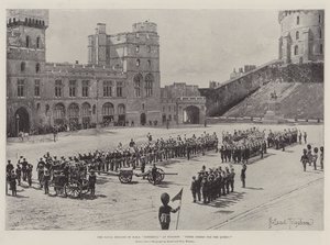 The Naval Brigade of HMS Powerful at Windsor, Three Cheers for the Queen!