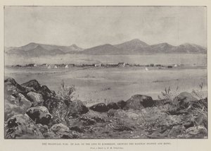 The Transvaal War, De Aar, on the Line to Kimberley, showing the Railway Station and Hotel by Joseph Holland Tringham
