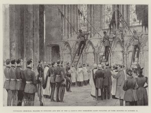 Unveiling Memorial Brasses to Officers and Men of the 1st King