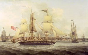The Irish Packet in Two Positions Off Liverpool