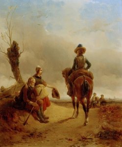 Landscape with Baroque Equestrian Scene