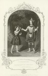 Miss Julia Harland and Miss Conquest as Oberon and Puck, A Midsummer Night