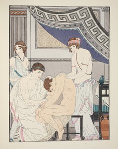 Chiropractic adjustment, illustration from 