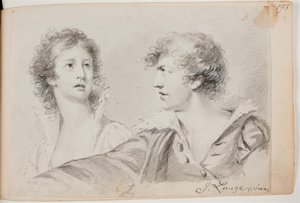 Portrait of a Woman and a Man (Ophelia and Self-Portrait as Hamlet?)