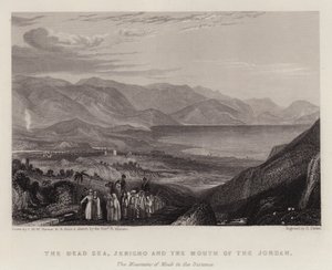 The Dead Sea, Jericho and the Mouth of the Jordan, the Mountains of Moab in the Distance by Joseph Mallord William (after) Turner
