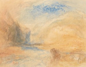 A Swiss Pass, Probably the Pass of St. Gotthard near Faido by Joseph Mallord William Turner