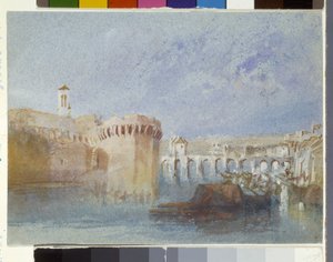 Angers: The Walls of Doutre with the Tower of the Church of La Trinité