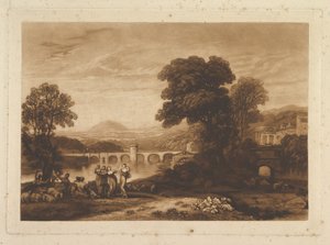 Apuleia in Search of Apuleius unpublished plate, Liber Studiorum, 1813-23 by Joseph Mallord William Turner