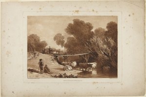 Bridge and Cows by Joseph Mallord William Turner