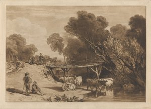 Bridge and Cows by Joseph Mallord William Turner