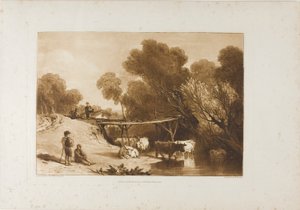 Bridge and Cows, plate 2 from Liber Studiorum
