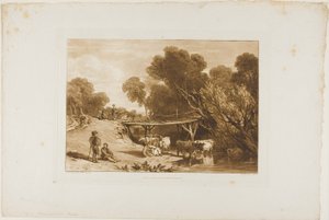 Bridge and Cows, plate 2 from Liber Studiorum