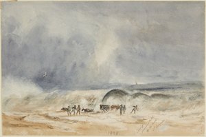 Carting Drowned Cattle off the Beach, St. Leonards by Joseph Mallord William Turner