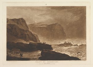 Coast of Yorkshire, Near Whitby, from Liber Studiorum, Part V, Plate 24