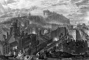 Edinburgh from the Calton Hill, engraved by George Cooke, 1820 by Joseph Mallord William Turner