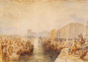 Le Havre: Sunset by Joseph Mallord William Turner