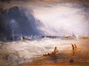 Life Boat and Manby Apparatus Going Off to a Stranded Vessel