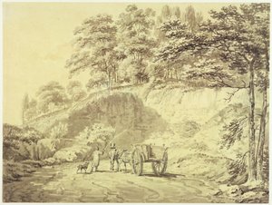 Man with Horse and Cart Entering a Quarry, c.1797