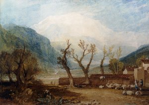 Mont Blanc, from the Bridge of St. Martin, Sallanches