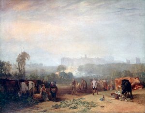 Ploughing up Turnips, near Slough, Windsor, c. 1809