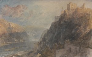 Rheinfels Looking to Katz and Goarhausen by Joseph Mallord William Turner