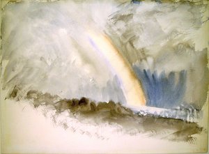 Stormy Landscape with a Rainbow