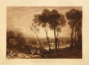 The Bridge in Middle Distance by Joseph Mallord William Turner