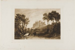 The Castle Above the Meadows, plate 8 from Liber Studiorum
