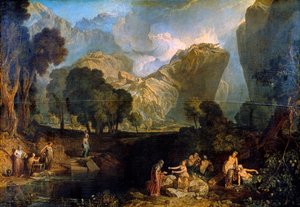 The Goddess of Discord Choosing the Apple of Contention in the Garden of the Hesperides