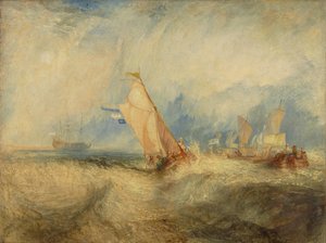 Van Tromp, Going About to Please His Masters, Ships at Sea, Getting a Good Wetting by Joseph Mallord William Turner
