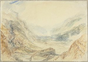 View in the St. Gotthard Pass, Switzerland